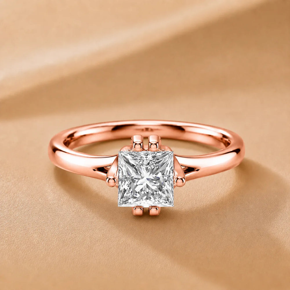 Contemporary Solitaire Engagement Ring
