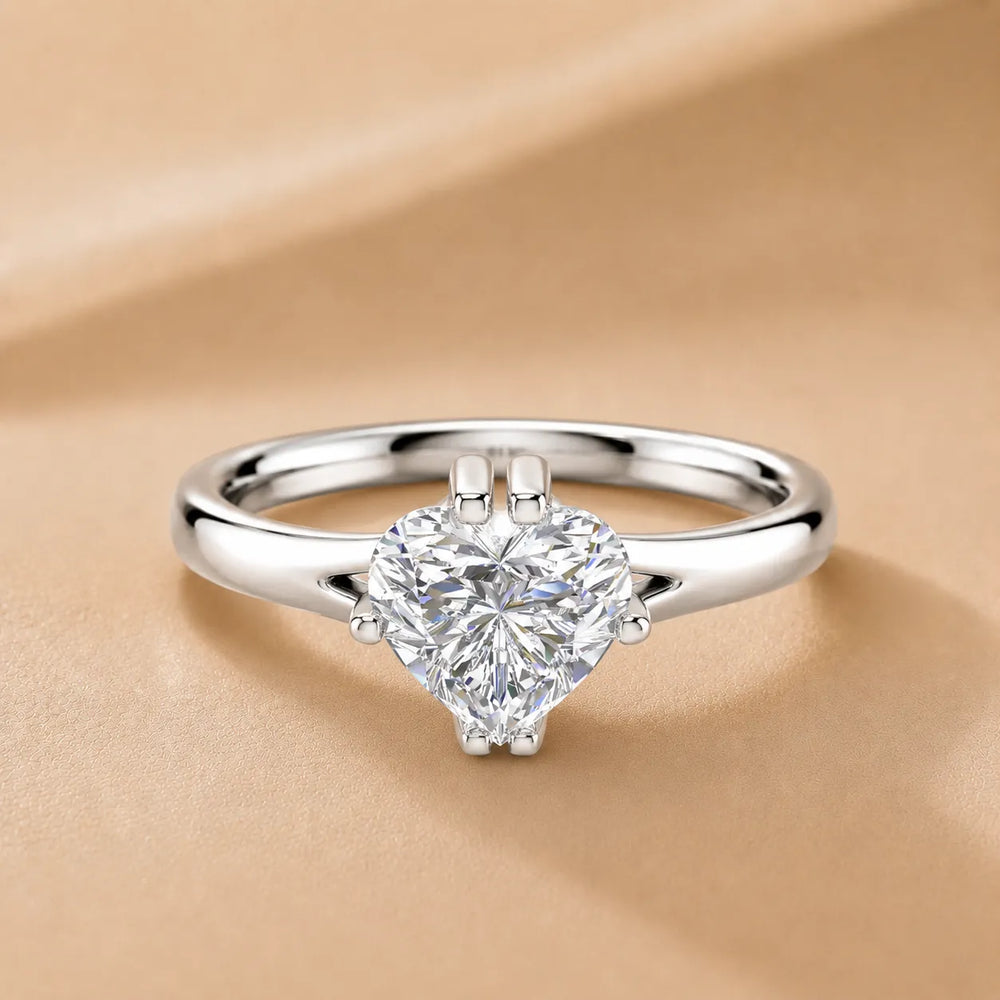 Contemporary Solitaire Engagement Ring