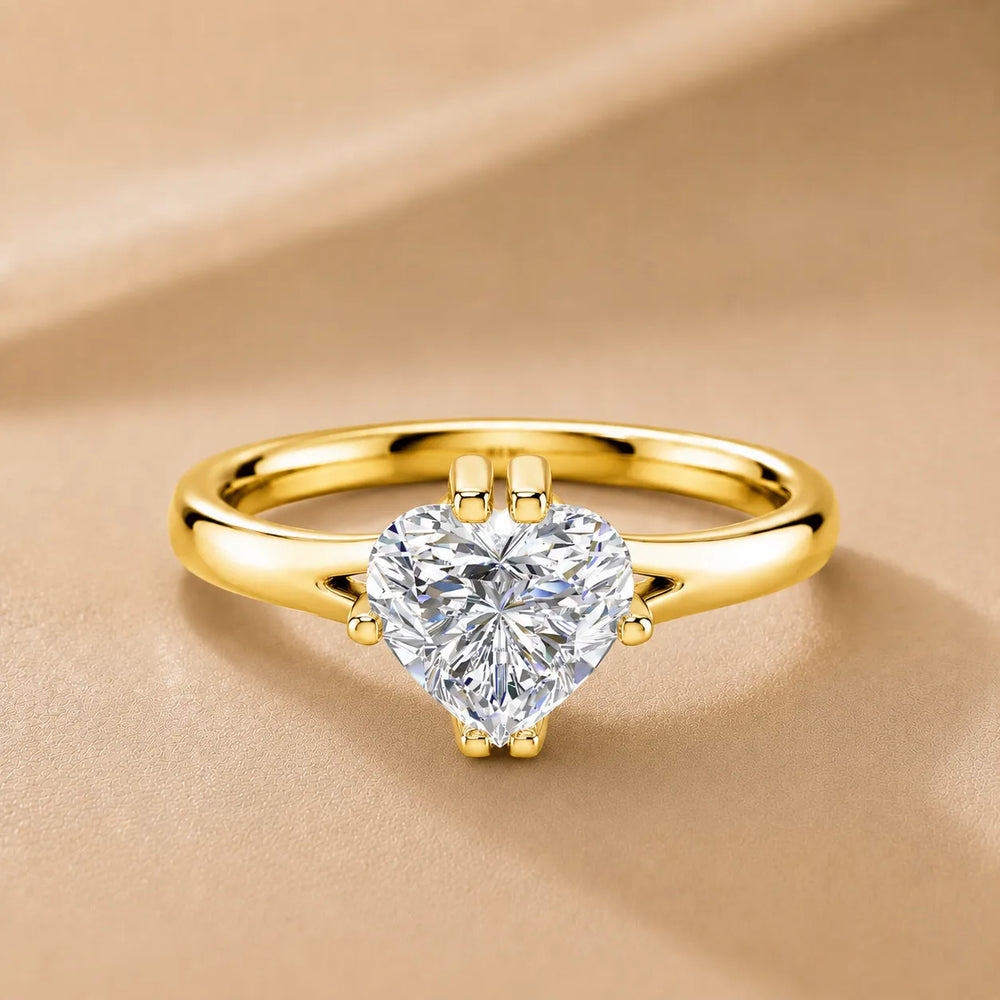 Contemporary Solitaire Engagement Ring