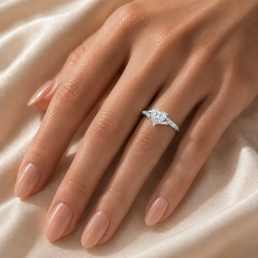 Princess-Cut Diamond Crisscross Ring