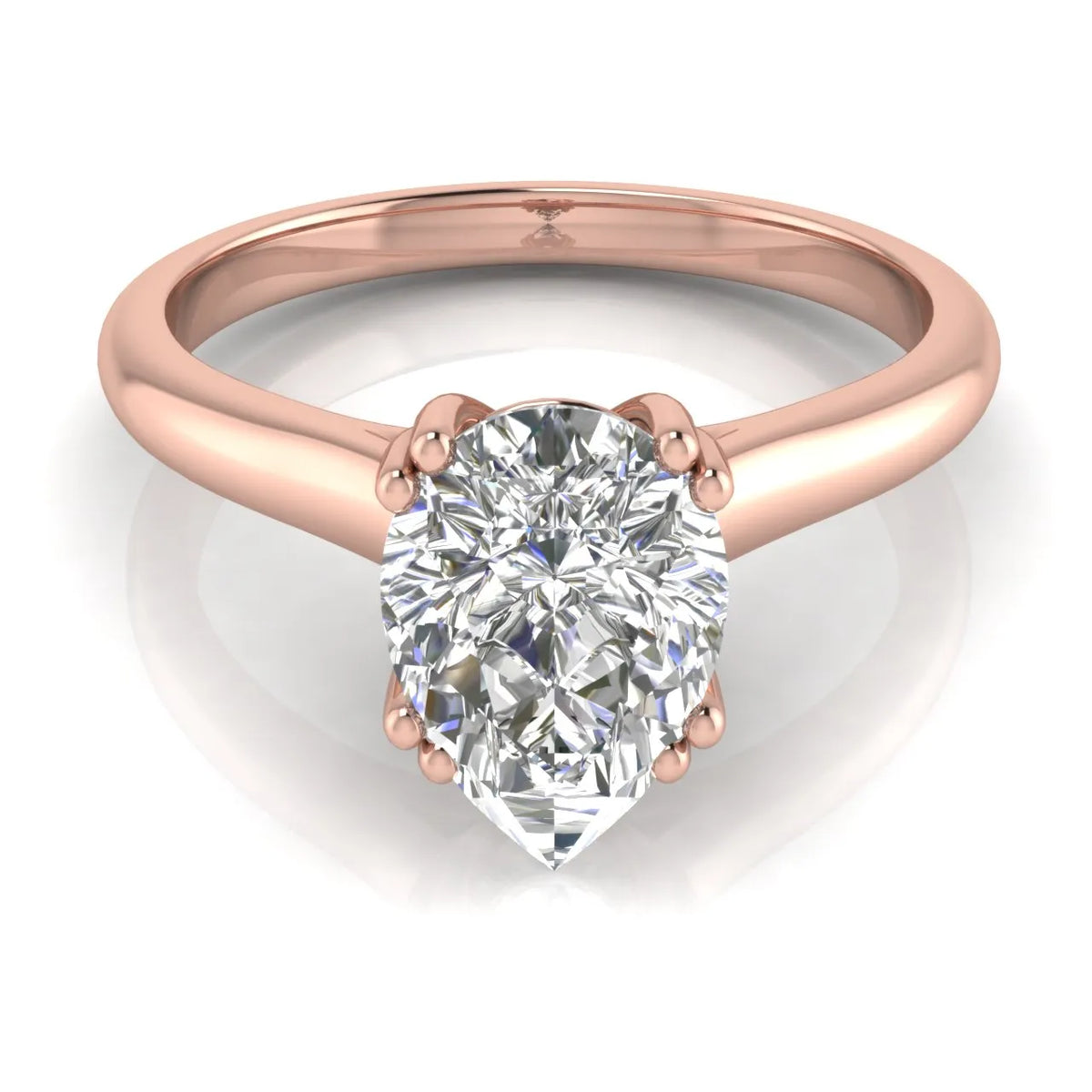 Elegant Solitaire Ring with Refined Prong Setting