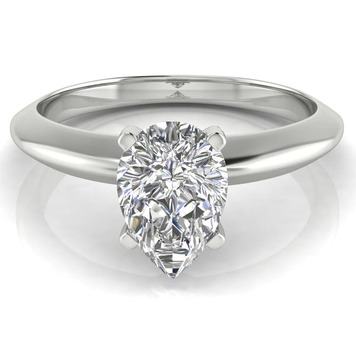 Romantic Solitaire Ring with Elegant Prong Setting