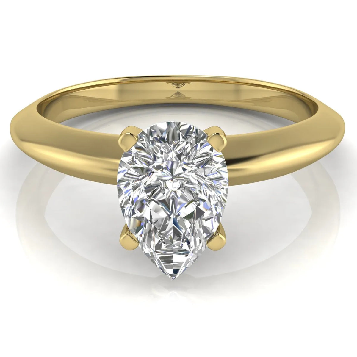 Romantic Solitaire Ring with Elegant Prong Setting