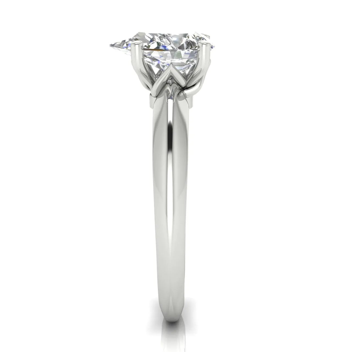 Romantic Solitaire Ring with Elegant Prong Setting