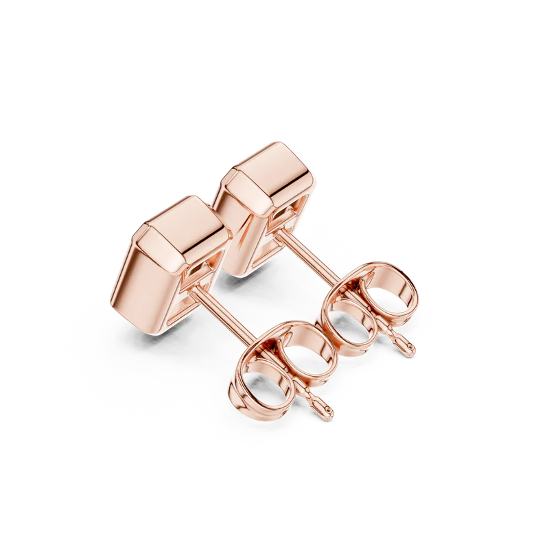 Timeless Glow Ear Studs For Bezel Setting earring