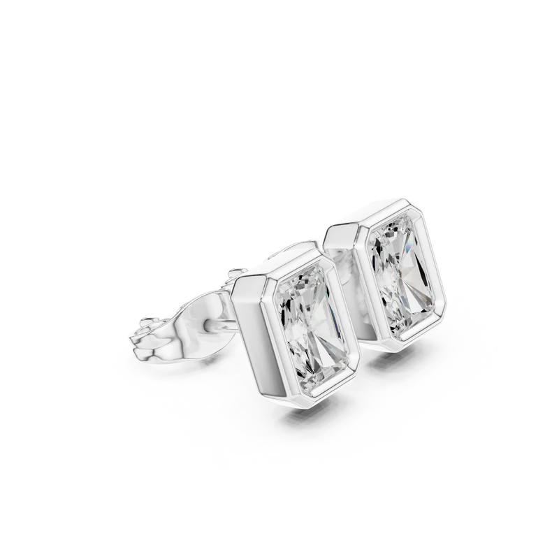 Timeless Glow Ear Studs For Bezel Setting