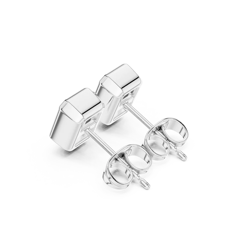 Timeless Glow Ear Studs For Bezel Setting earring
