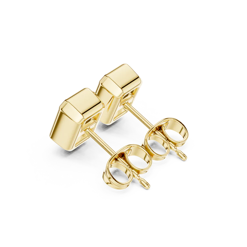 Timeless Glow Ear Studs For Bezel Setting earring