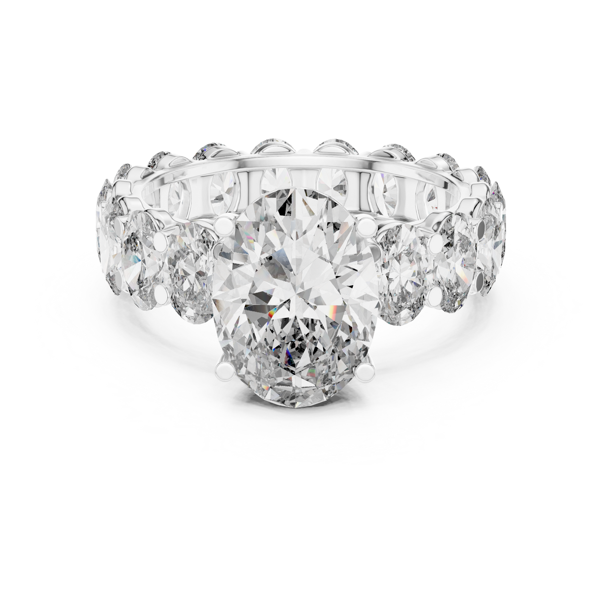The Everlasting Grace Ring with Oval Diamond