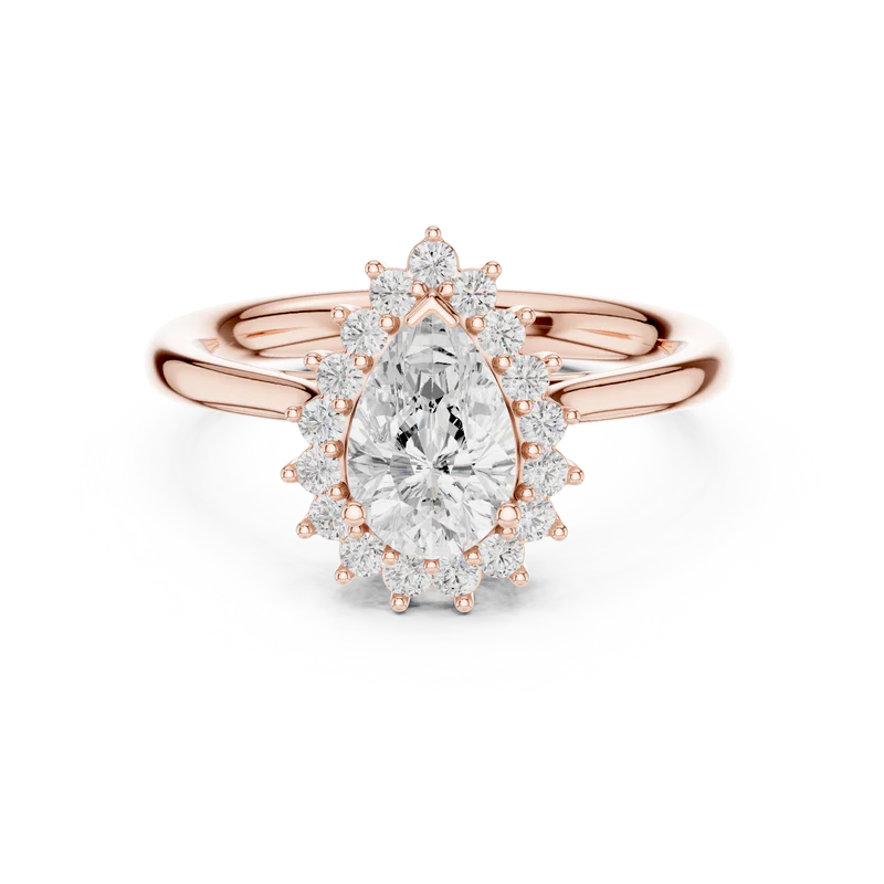 Divine Sparkle Halo Setting Wedding Ring