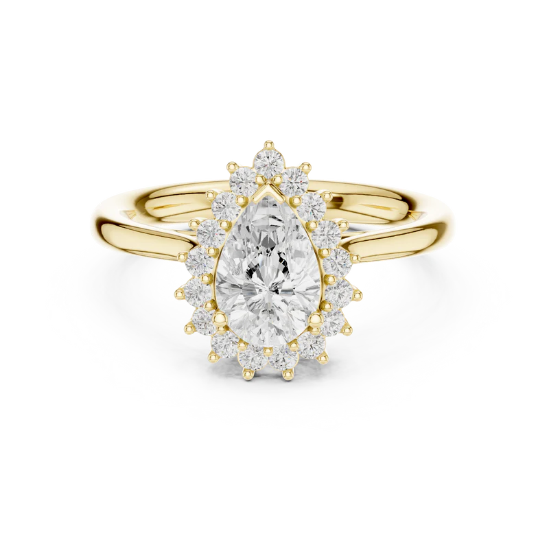 Divine Sparkle Halo Setting Wedding Ring
