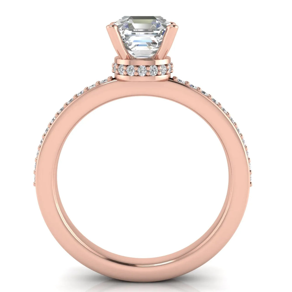 Delicate Pavé Accent Engagement Ring