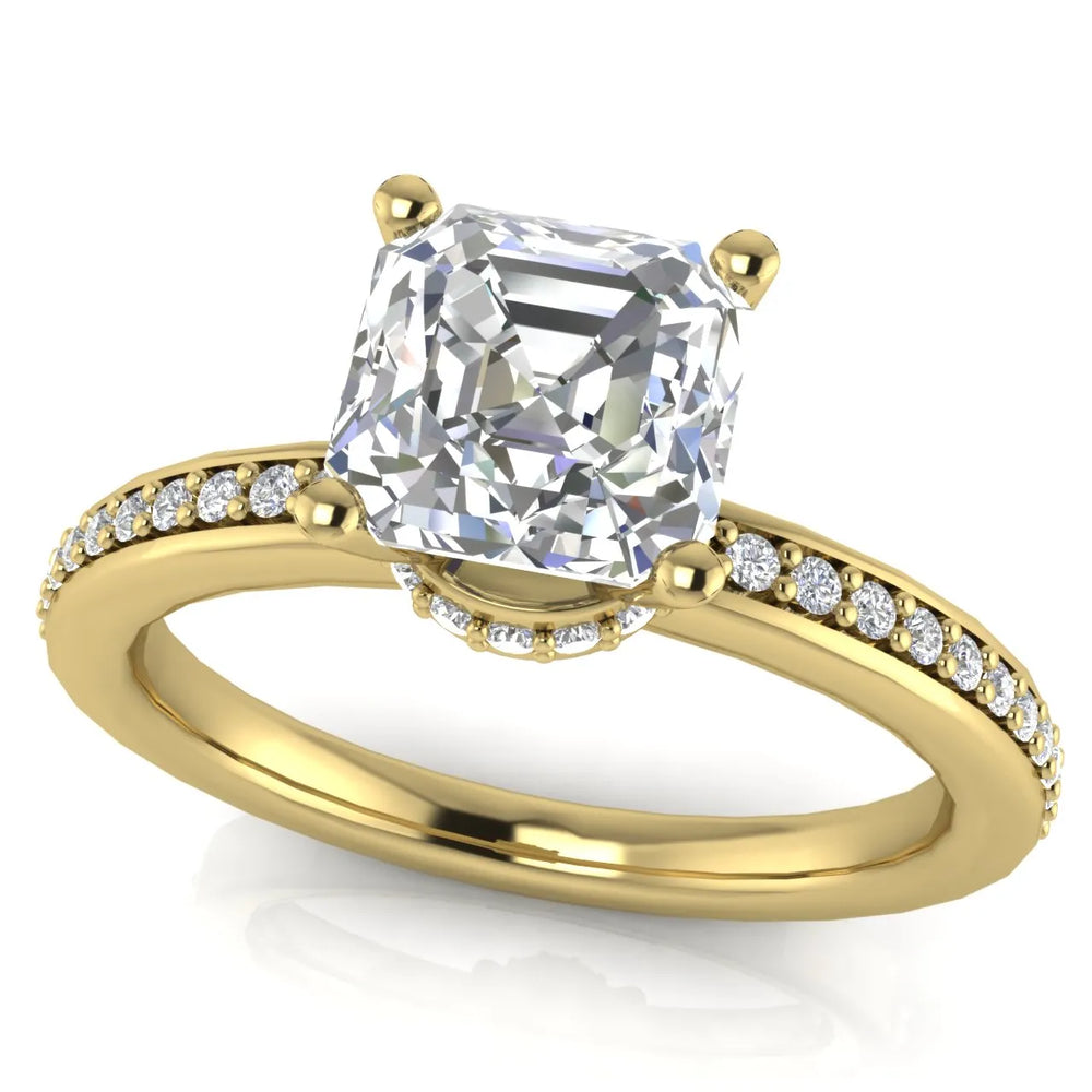 Delicate Pavé Accent Engagement Ring