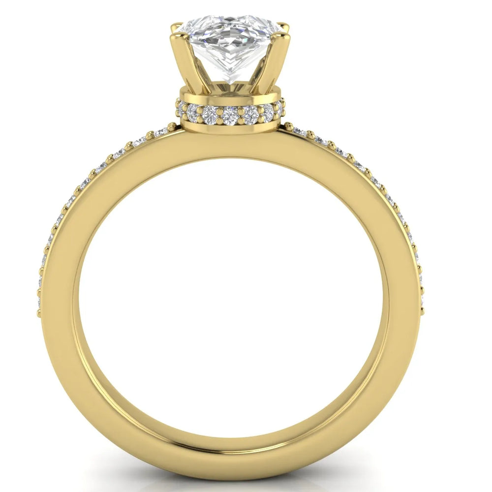 Delicate Pavé Accent Engagement Ring