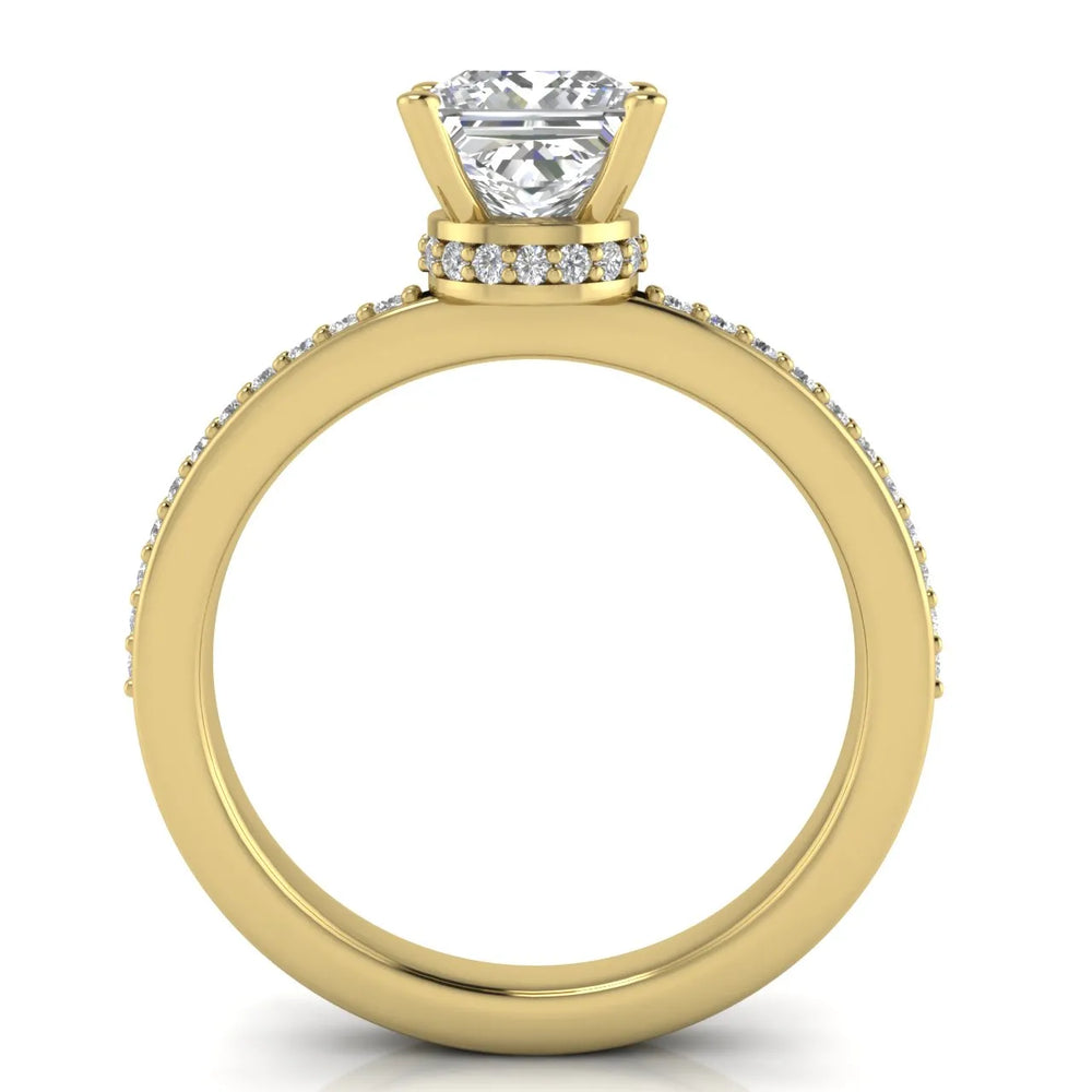 Delicate Pavé Accent Engagement Ring