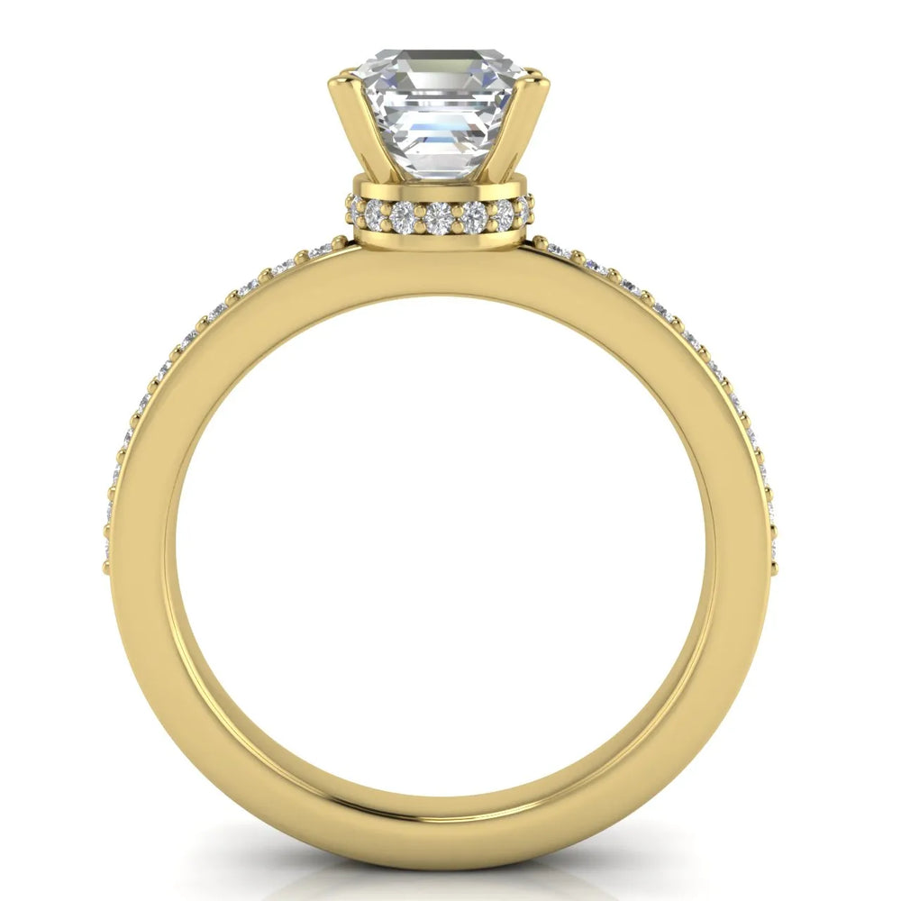 Delicate Pavé Accent Engagement Ring
