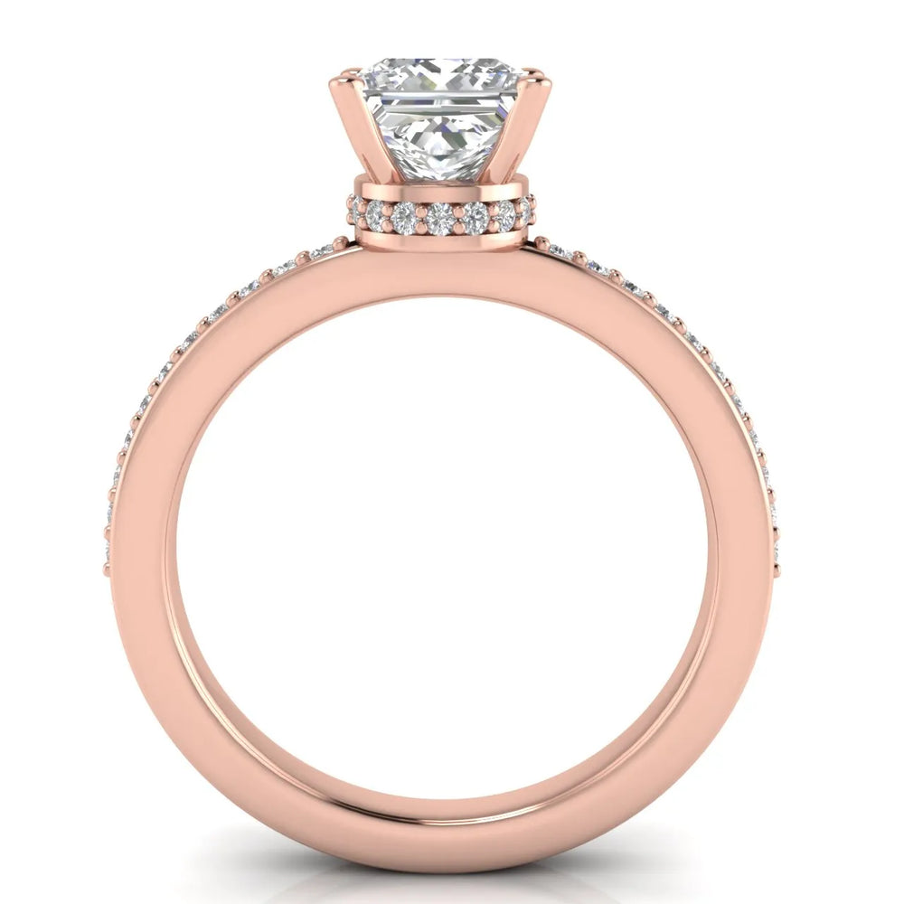 Delicate Pavé Accent Engagement Ring