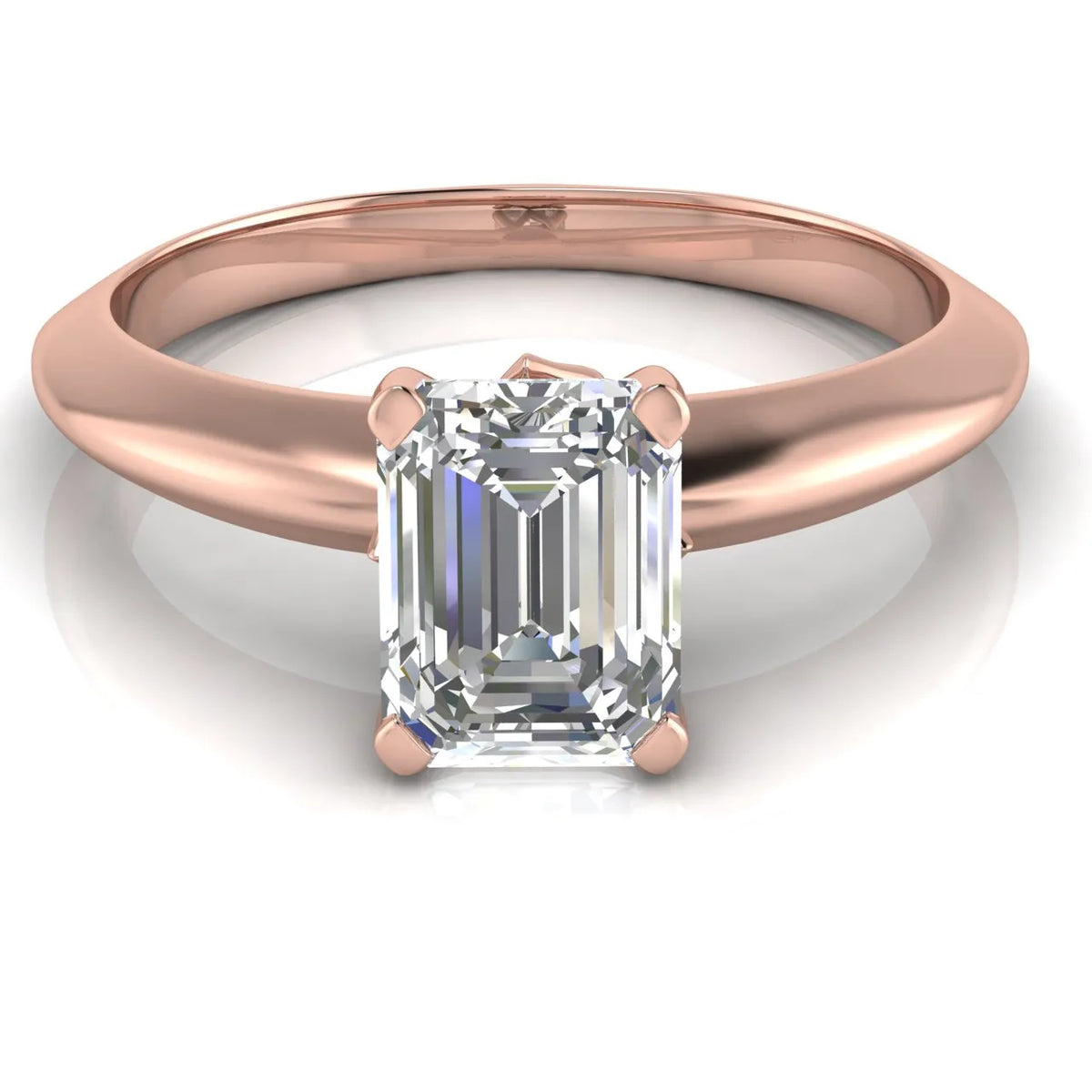 Romantic Solitaire Ring with Elegant Prong Setting