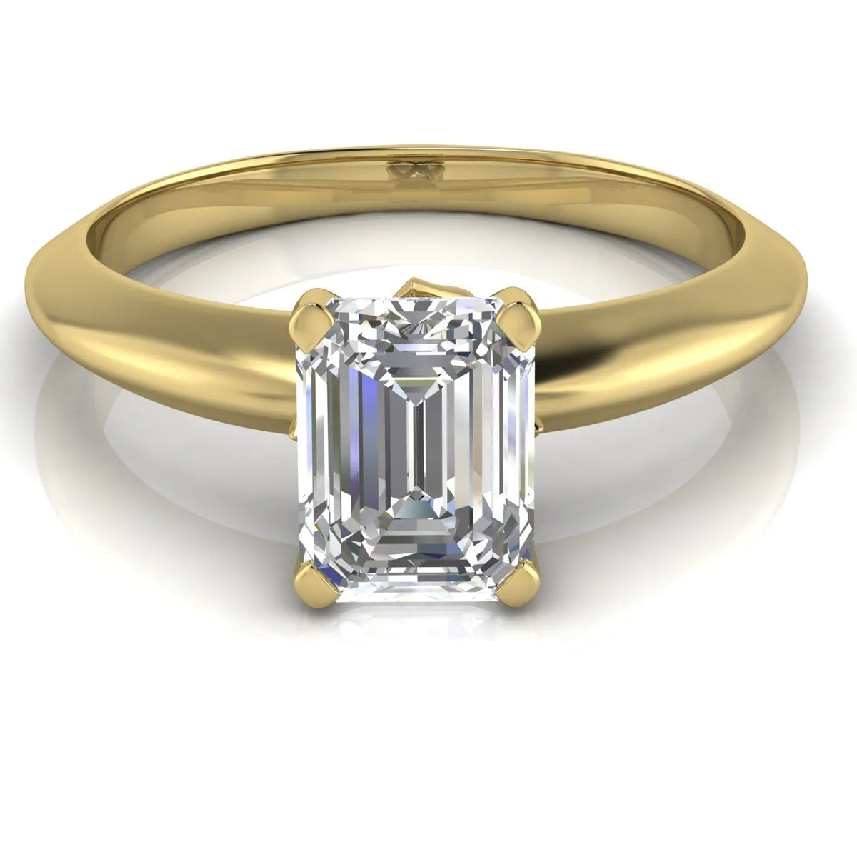 Romantic Solitaire Ring with Elegant Prong Setting