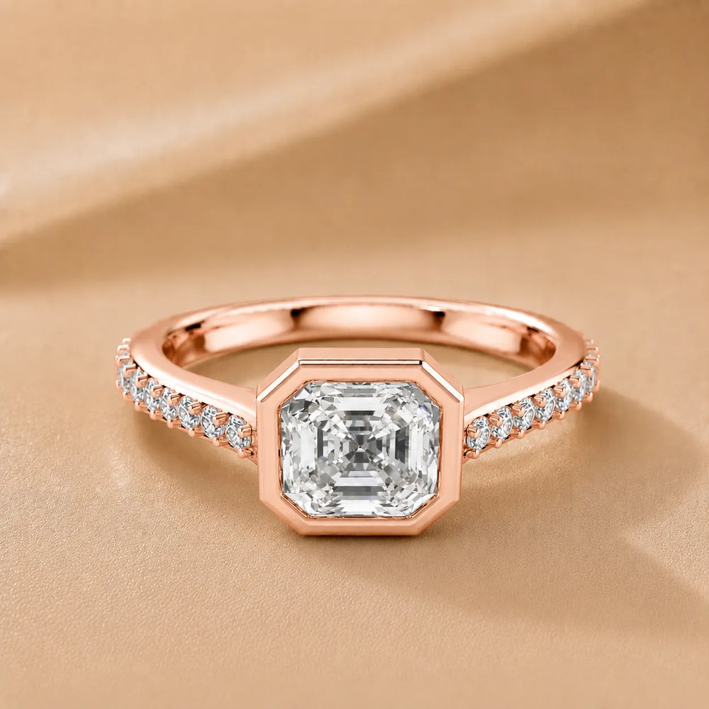 Elegant Bezel-Set Accent Ring
