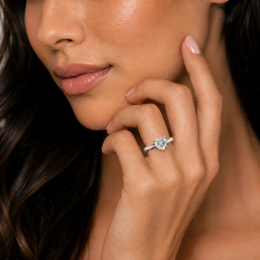 Elegant Solitaire Ring with Classic Four-Prong Setting