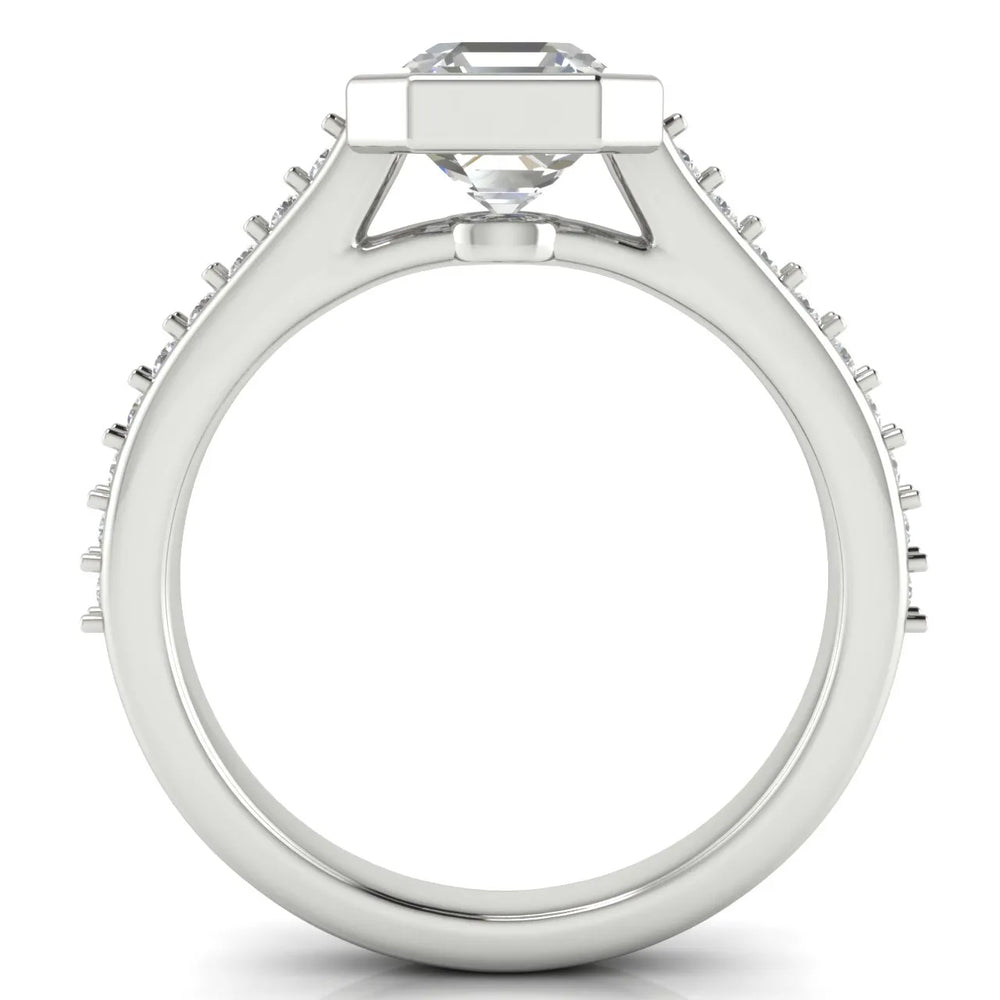 Elegant Bezel-Set Accent Ring