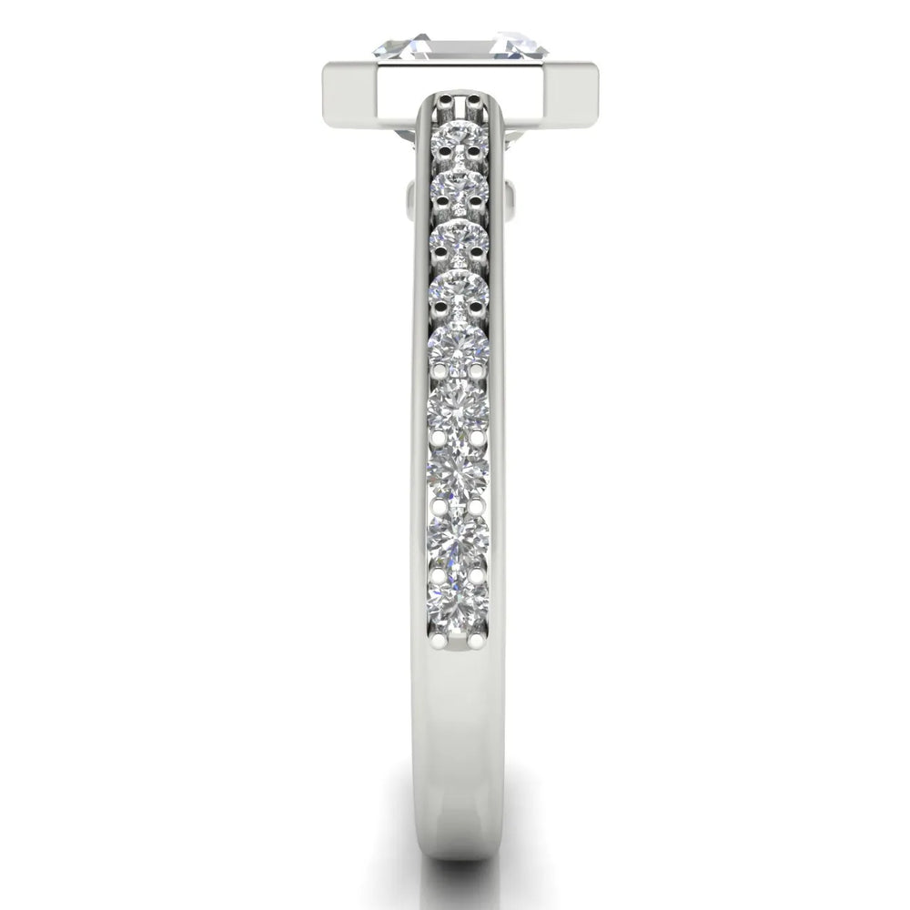 Elegant Bezel-Set Accent Ring