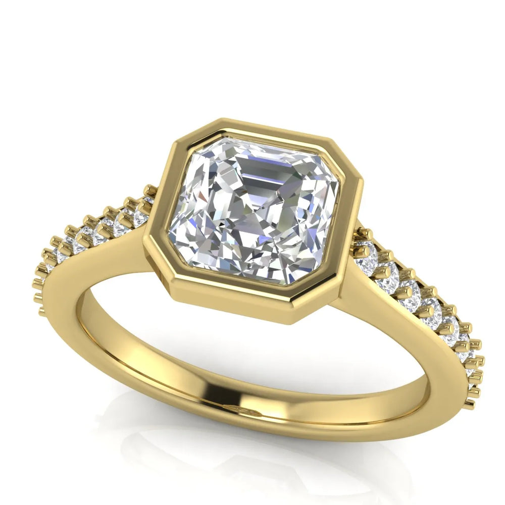 Elegant Bezel-Set Accent Ring