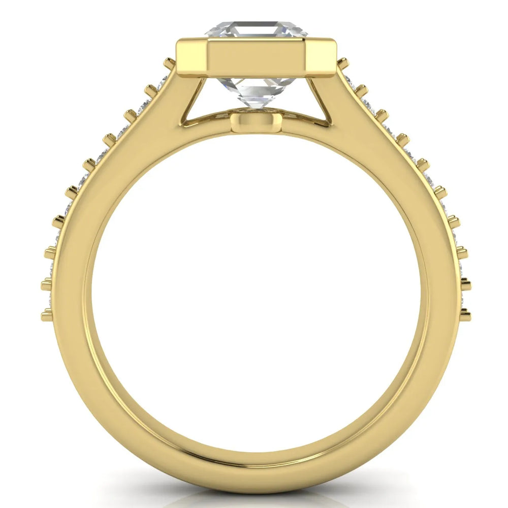 Elegant Bezel-Set Accent Ring