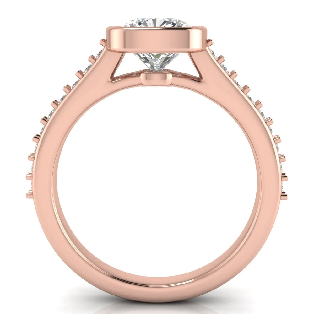 Elegant Bezel-Set Accent Ring