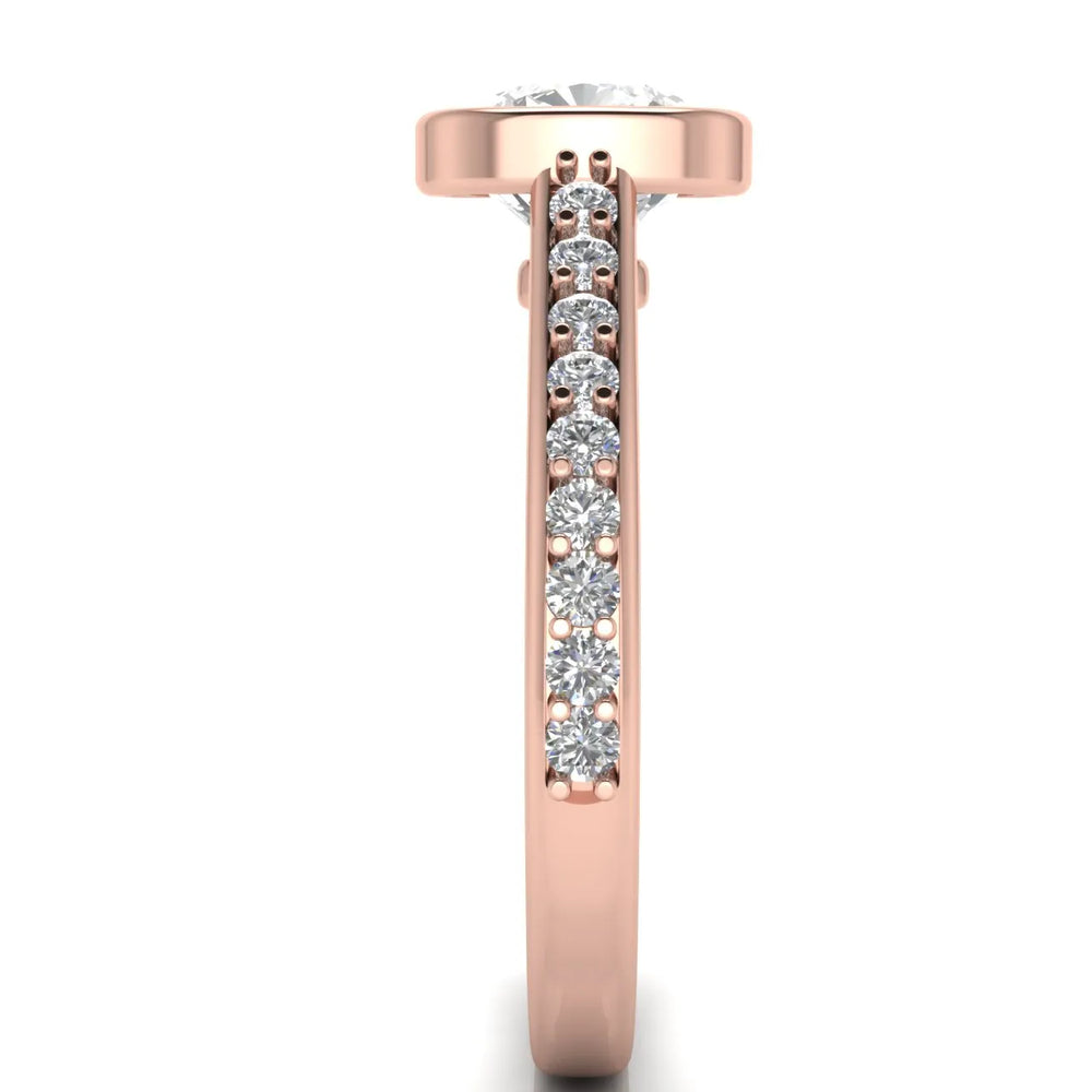 Elegant Bezel-Set Accent Ring