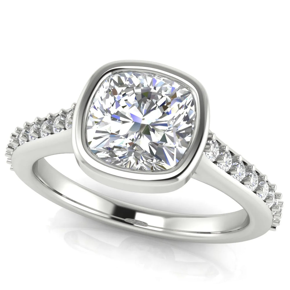 Elegant Bezel-Set Accent Ring