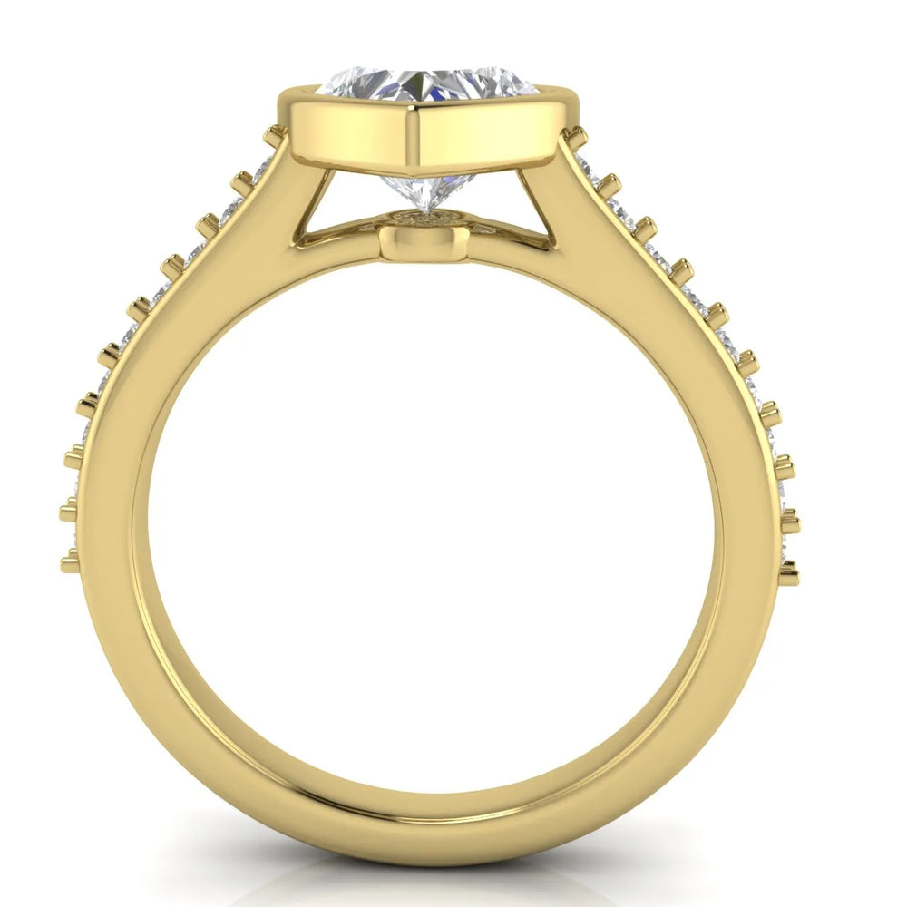 Elegant Bezel-Set Accent Ring
