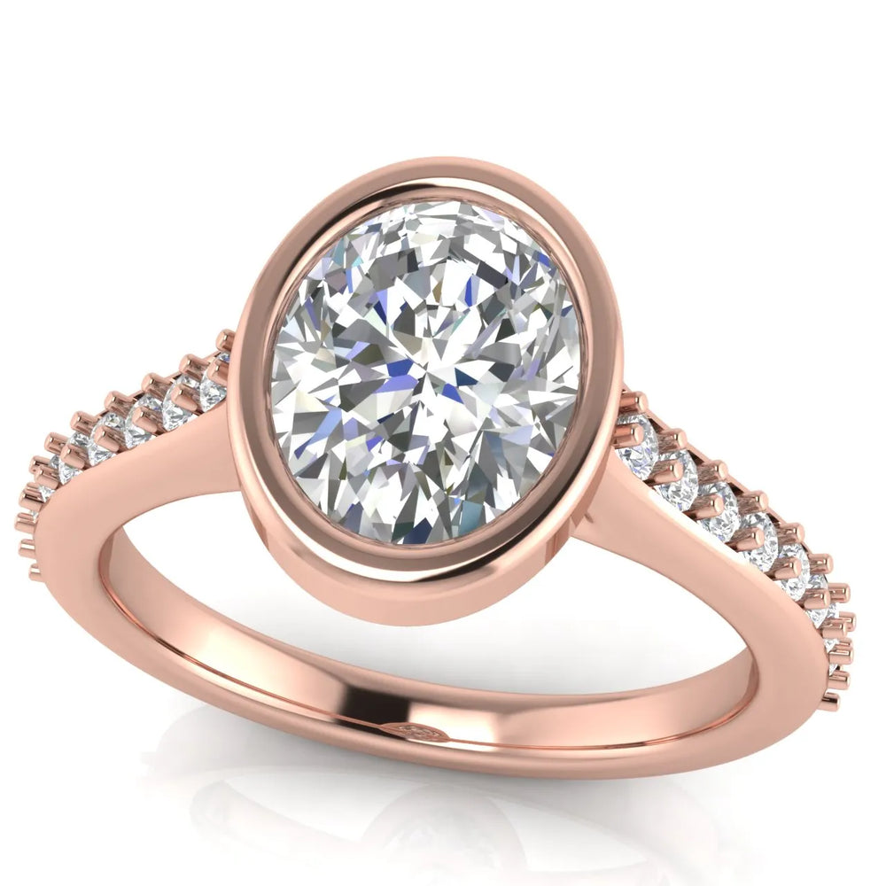 Elegant Bezel-Set Accent Ring