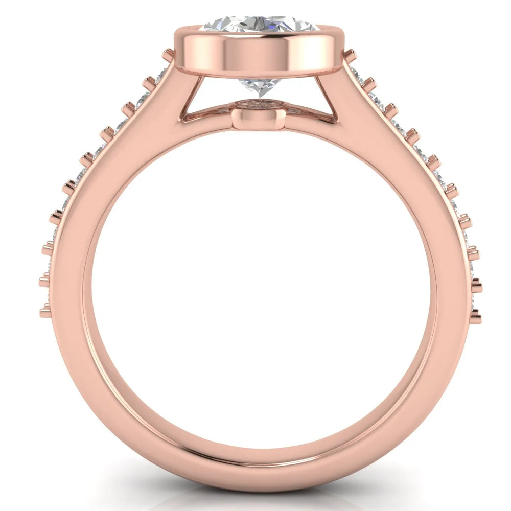 Elegant Bezel-Set Accent Ring