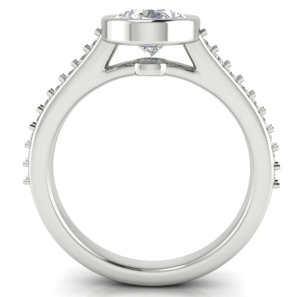 Elegant Bezel-Set Accent Ring