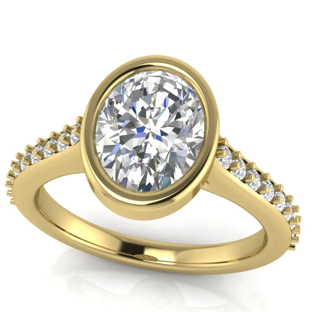 Elegant Bezel-Set Accent Ring