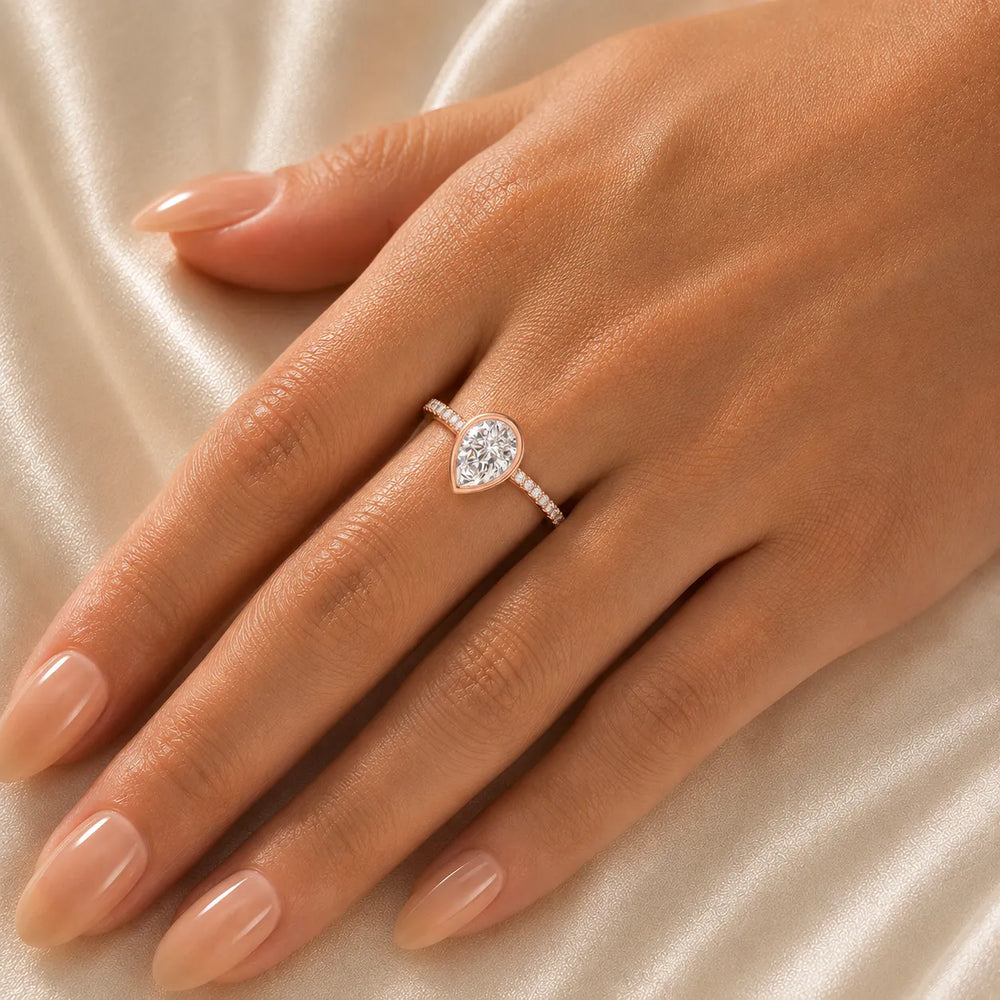 Elegant Bezel-Set Accent Ring
