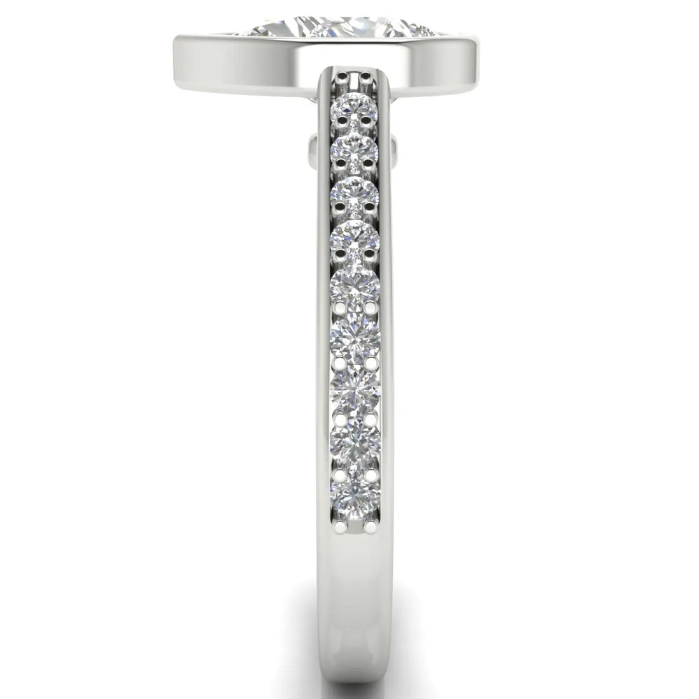 Elegant Bezel-Set Accent Ring
