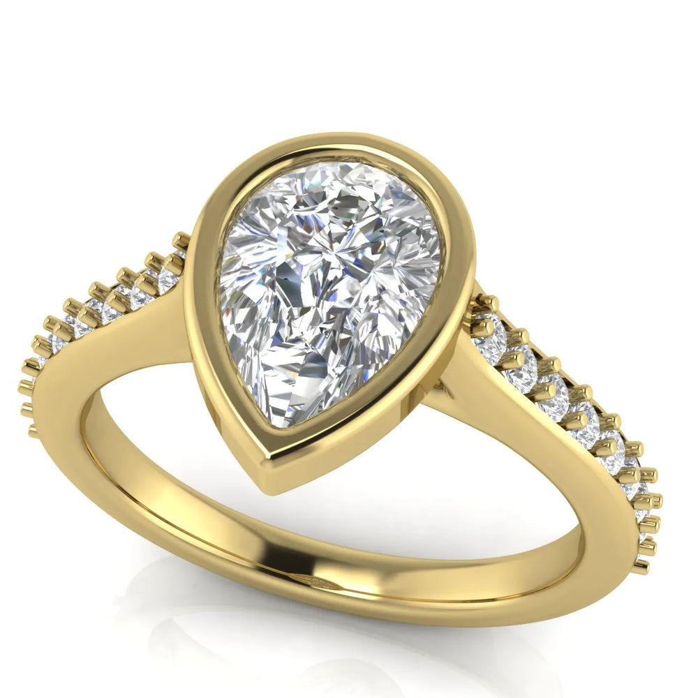 Elegant Bezel-Set Accent Ring