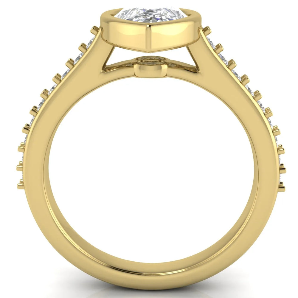 Elegant Bezel-Set Accent Ring