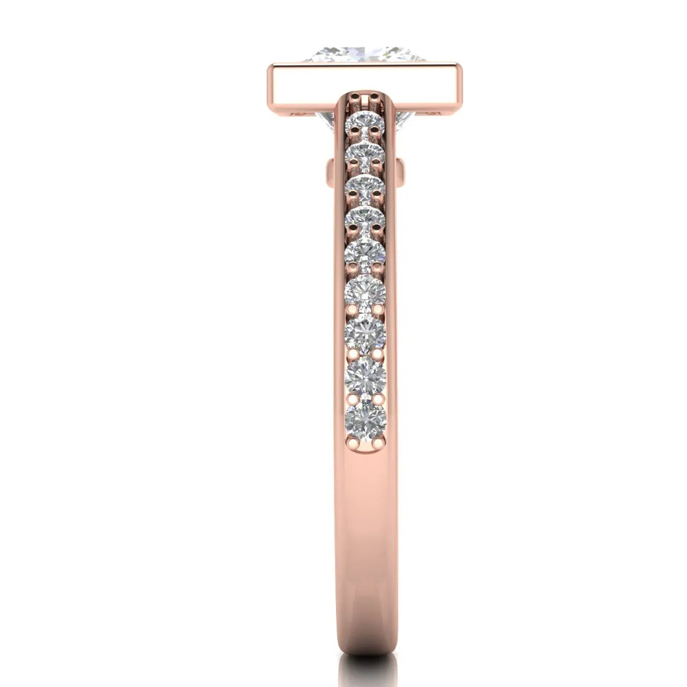 Elegant Bezel-Set Accent Ring