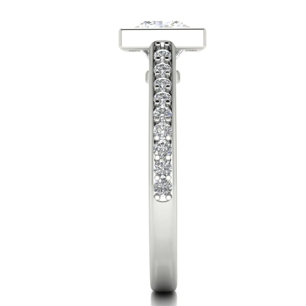 Elegant Bezel-Set Accent Ring