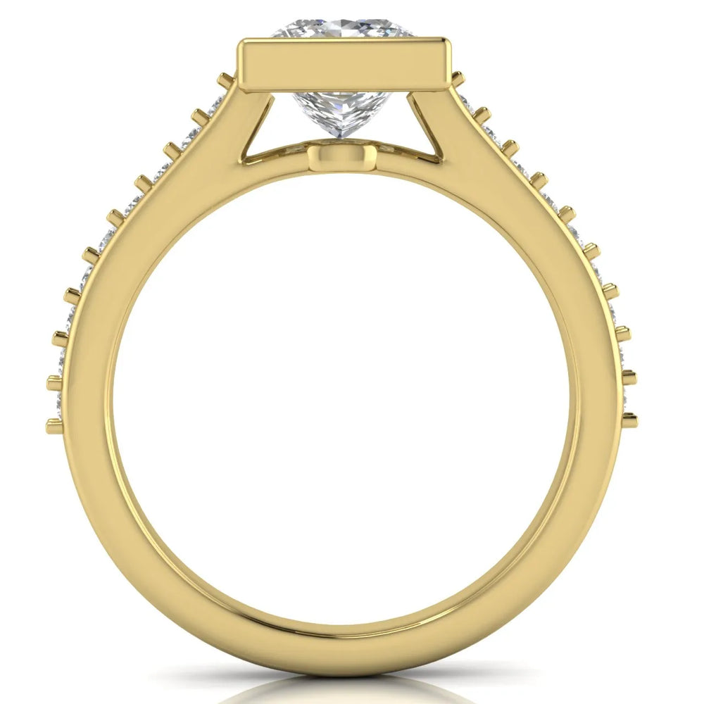 Elegant Bezel-Set Accent Ring