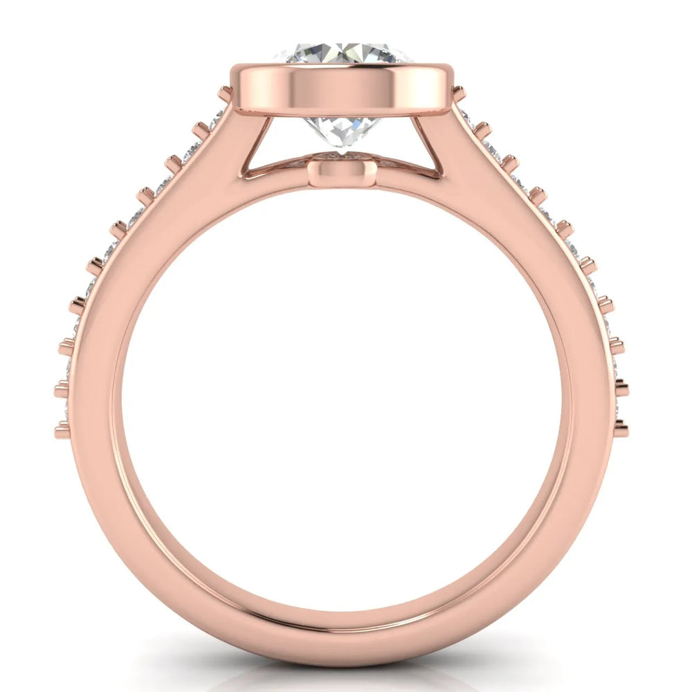 Elegant Bezel-Set Accent Ring