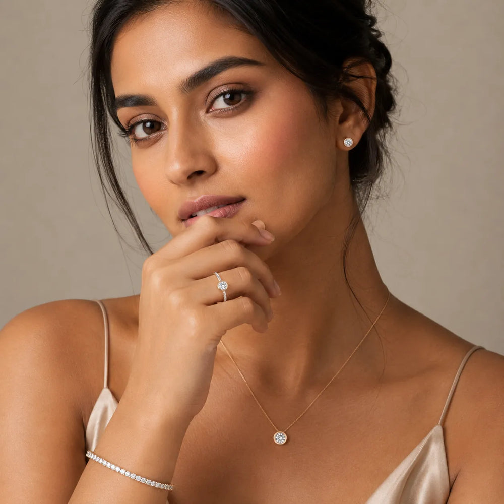 Elegant Bezel-Set Accent Ring