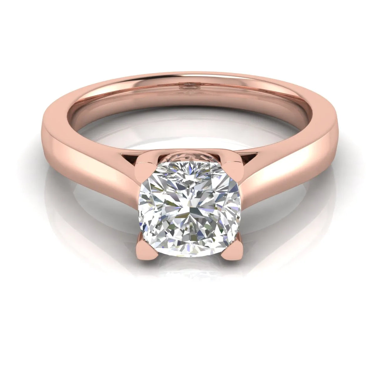 Elegant Solitaire Ring with Classic Four-Prong Setting
