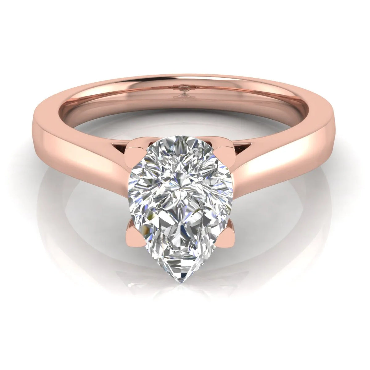 Elegant Solitaire Ring with Classic Four-Prong Setting
