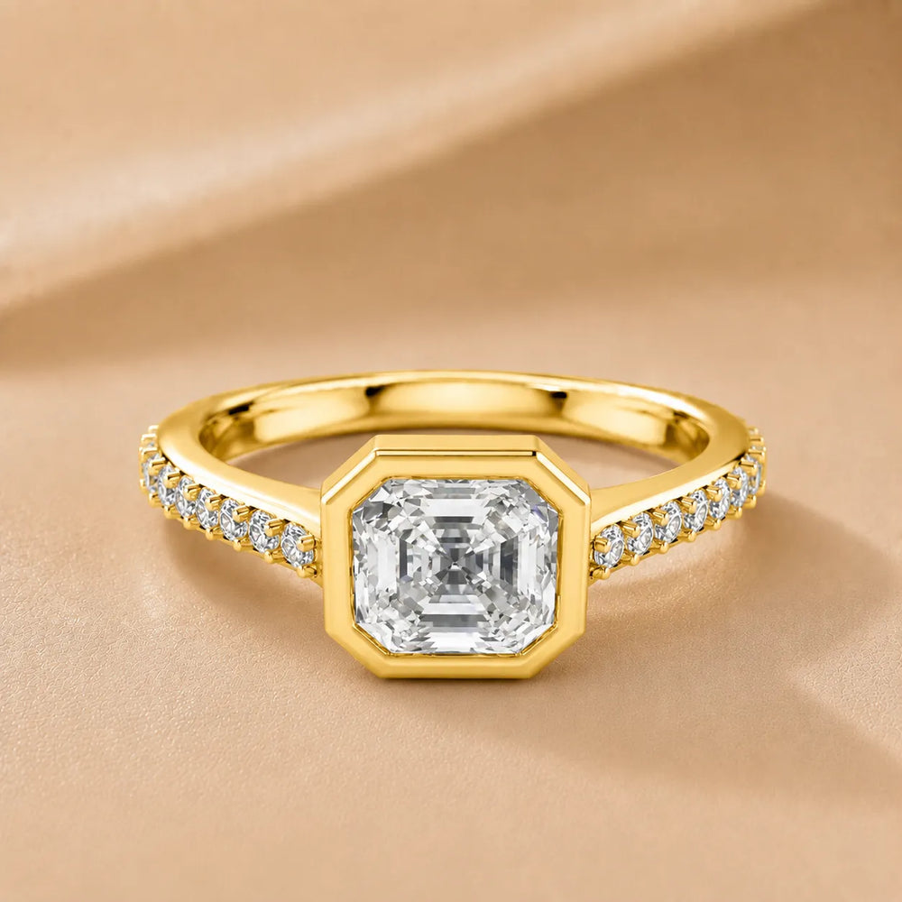 Elegant Bezel-Set Accent Ring