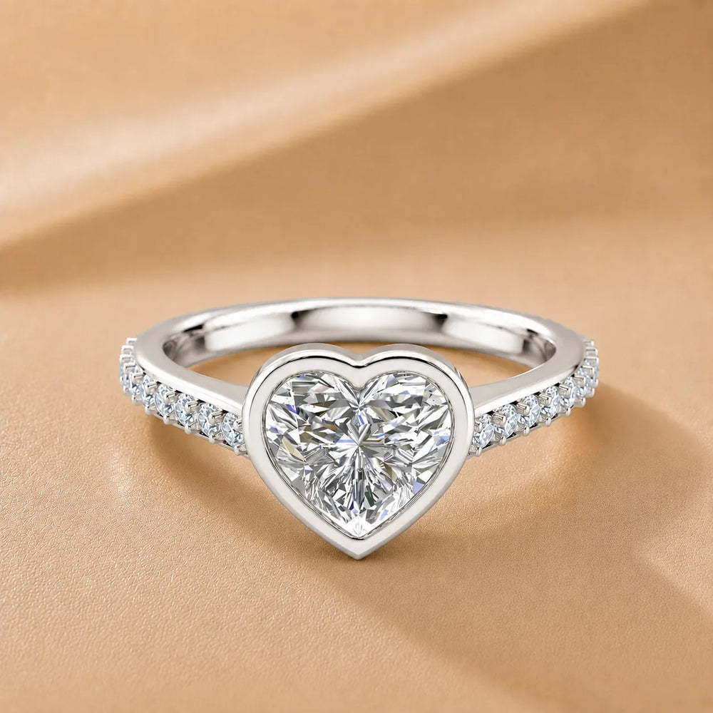 Elegant Bezel-Set Accent Ring